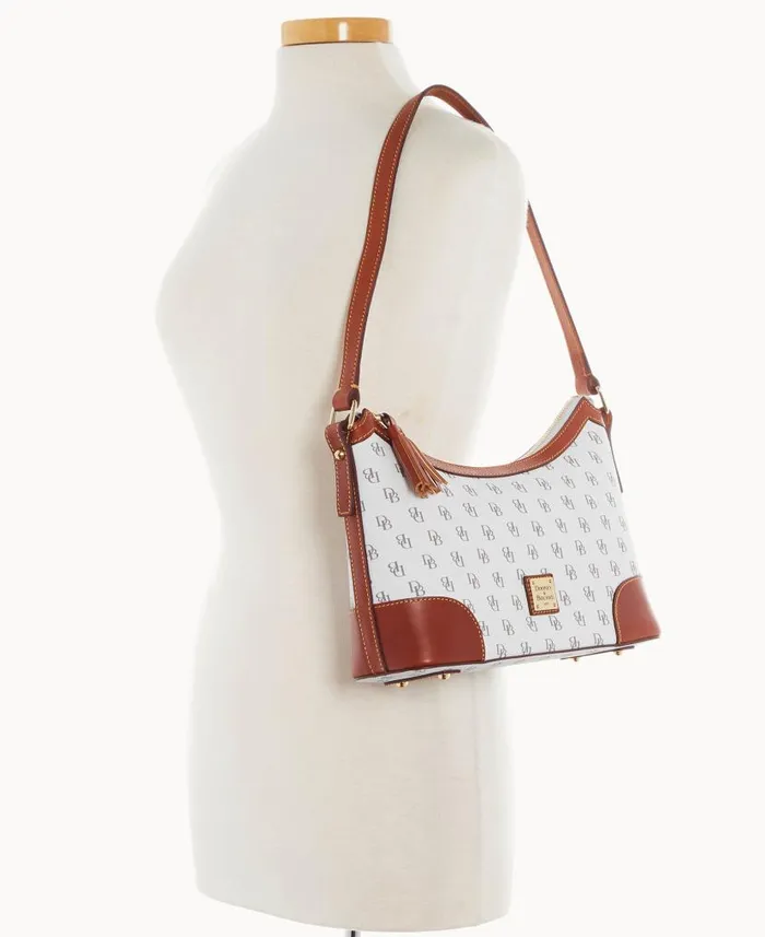 Gretta Large Shoulder Bag Bone Woman Dooney and Bourke Shoulder Bags Gretta Large Shoulder Bag Bone Woman Dooney and Bourke Shoulder Bags