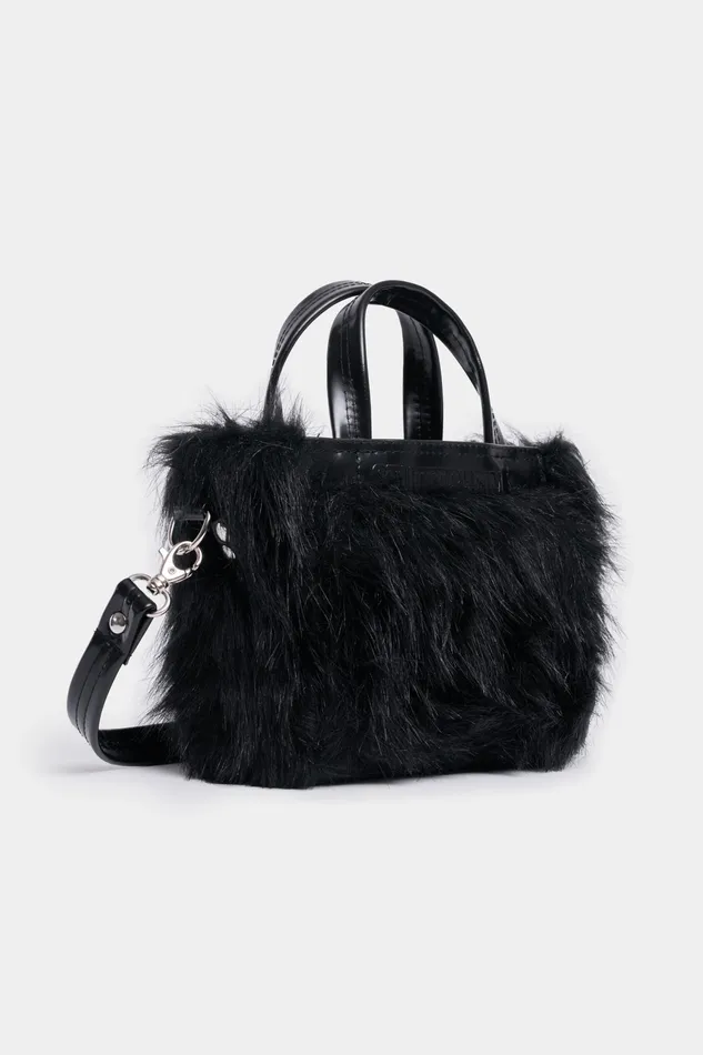 Handbags Women Stutterheim Biblio Mini Faux Bag Opal Black