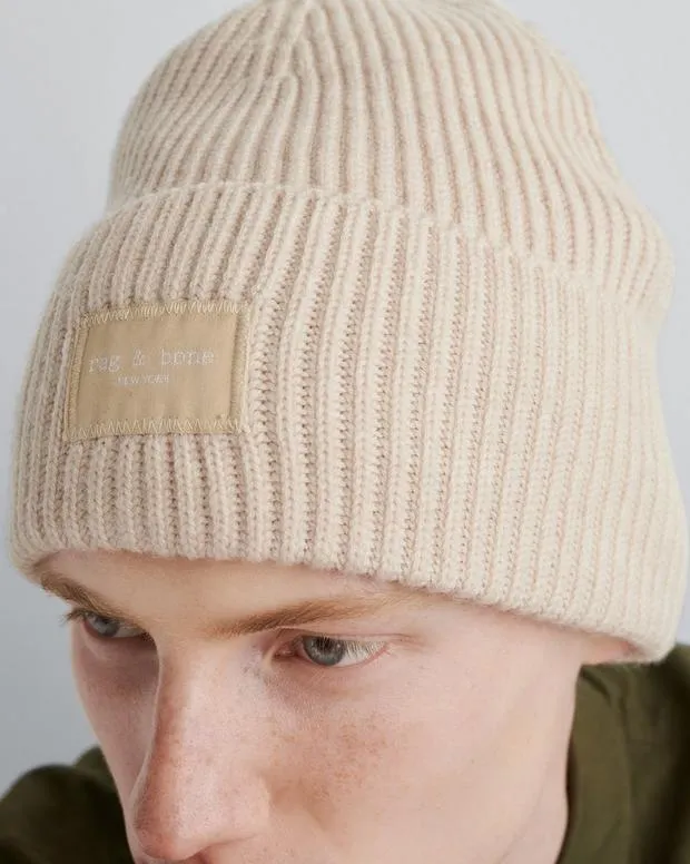 Hats and Gloves WomenMen Rag and Bone Blake Beanie Ivory