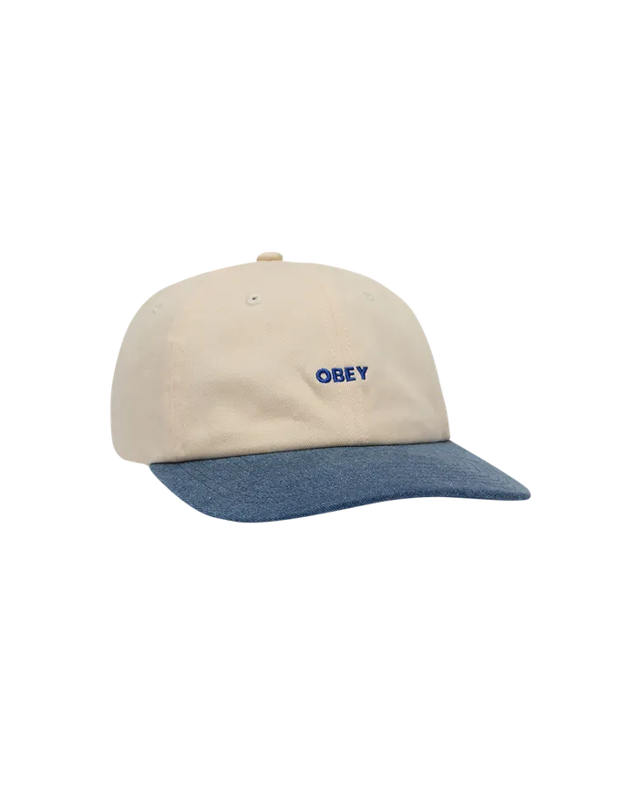 HEADWEAR OBEY Clothing Men 2TONE BOLD HAT Unbleached Multi