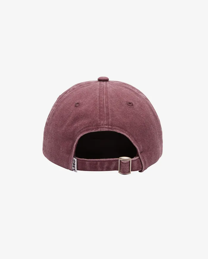 HEADWEAR OBEY Clothing Men PIGMENT LOWERCASE HAT Pigment Vino