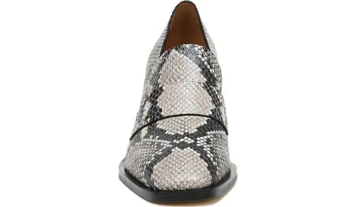 Heels Women Franco Sarto Sarto Renato Block Heel Pump Roccia Snake Print Leather
