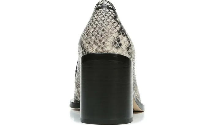 Heels Women Franco Sarto Sarto Renato Block Heel Pump Roccia Snake Print Leather