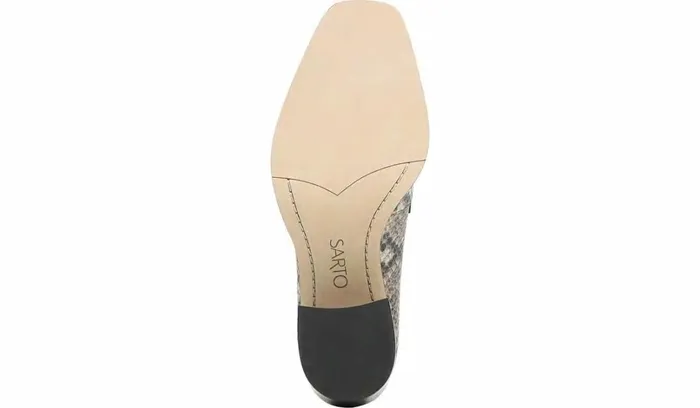 Heels Women Franco Sarto Sarto Renato Block Heel Pump Roccia Snake Print Leather