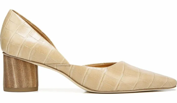 Heels Women Franco Sarto Sarto Rita Pump Sand Crocco Leather