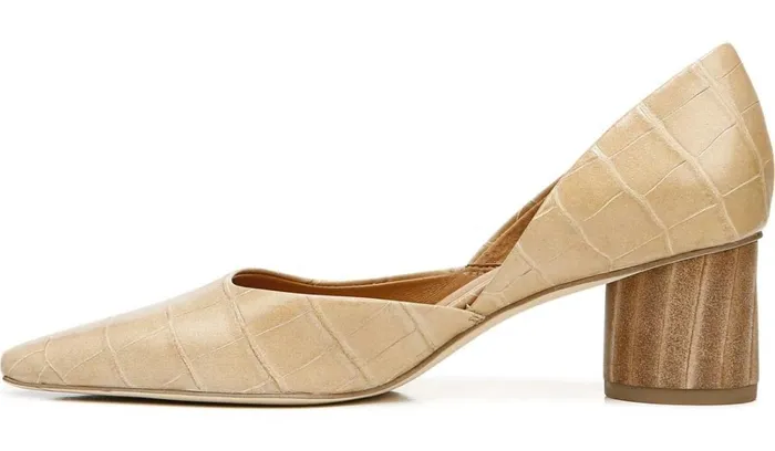 Heels Women Franco Sarto Sarto Rita Pump Sand Crocco Leather