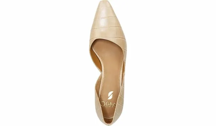 Heels Women Franco Sarto Sarto Rita Pump Sand Crocco Leather