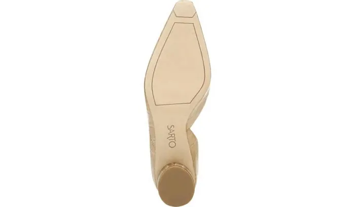 Heels Women Franco Sarto Sarto Rita Pump Sand Crocco Leather