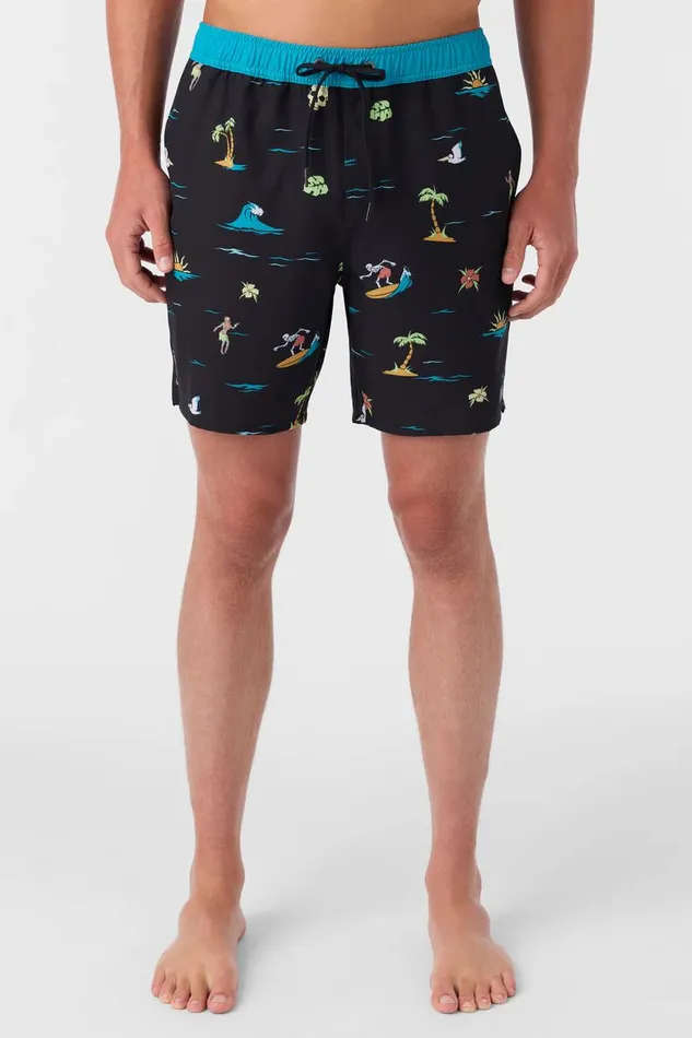 HERMOSA ELASTIC WAIST 17034 SWIM TRUNKS Black 4 Men O039NEILL Type