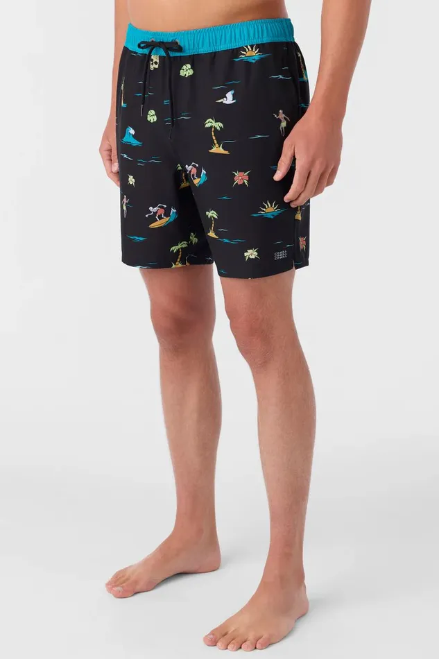 HERMOSA ELASTIC WAIST 17034 SWIM TRUNKS Black 4 Men O039NEILL Type