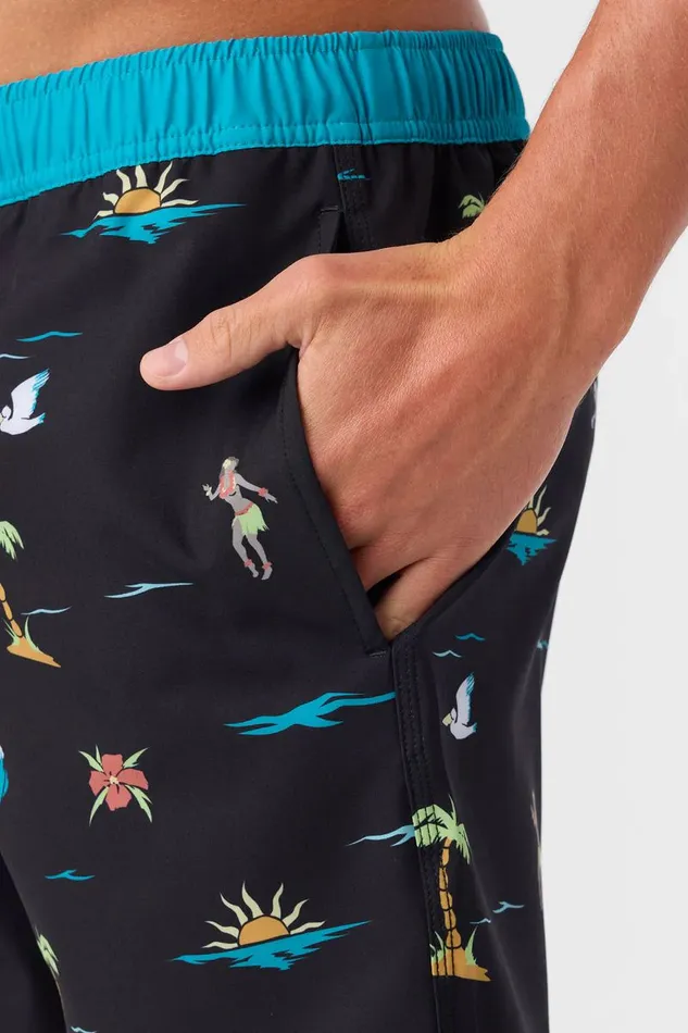 HERMOSA ELASTIC WAIST 17034 SWIM TRUNKS Black 4 Men O039NEILL Type