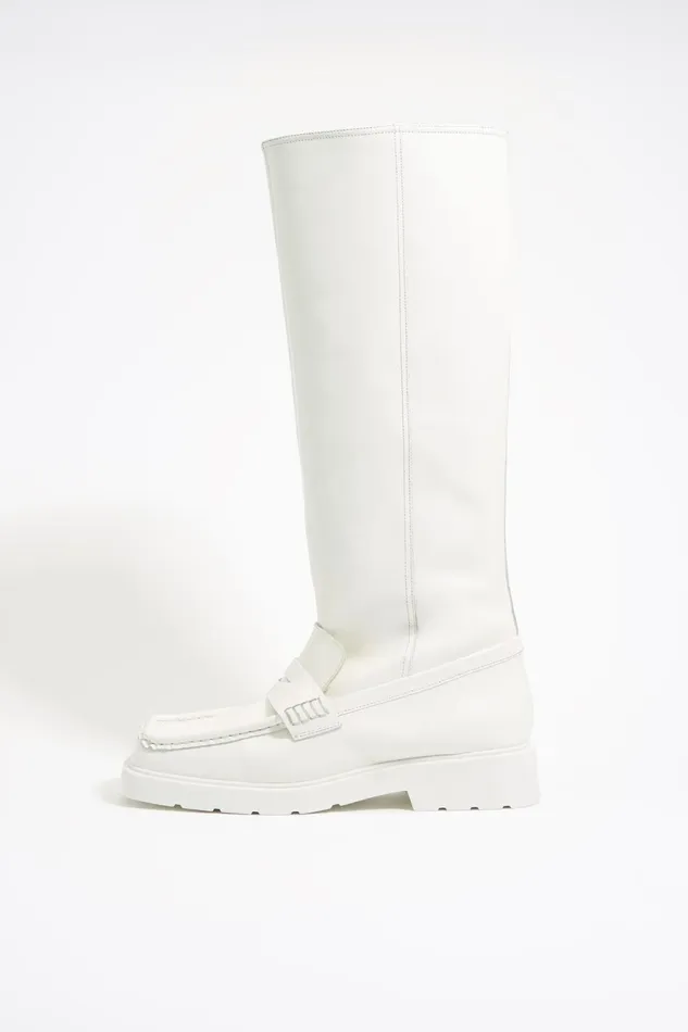 High White Leather Boot White Women Bimba Y Lola Ankle Boots And Boots