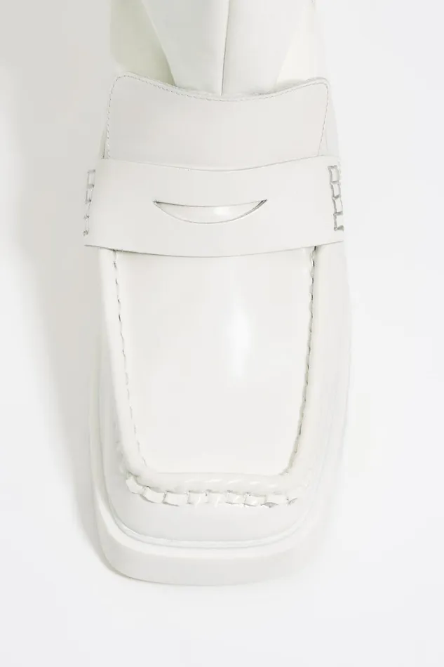 High White Leather Boot White Women Bimba Y Lola Ankle Boots And Boots High White Leather Boot White Women Bimba Y Lola Ankle Boots And Boots