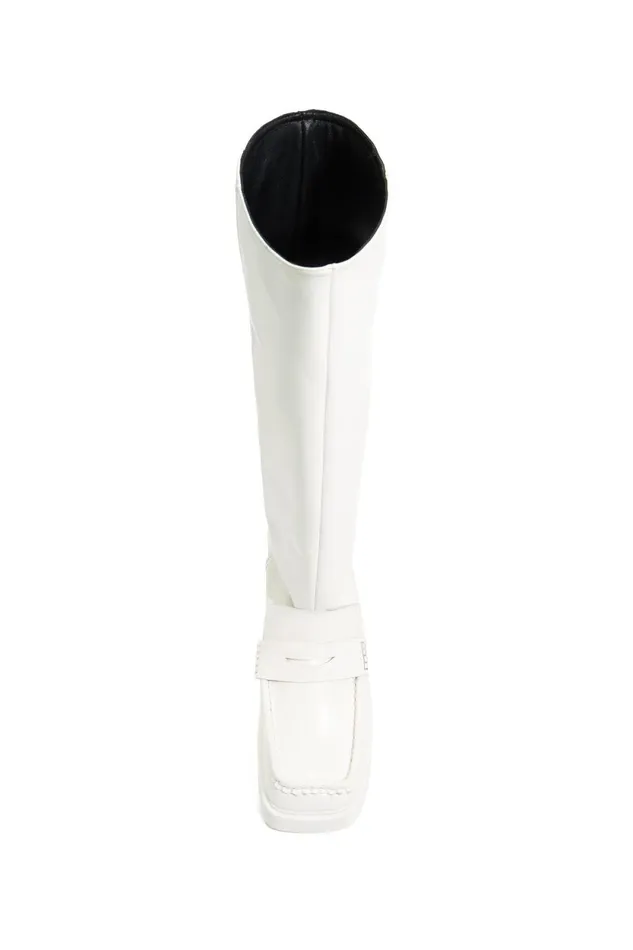 High White Leather Boot White Women Bimba Y Lola Bimba Y Palomo High White Leather Boot White Women Bimba Y Lola Bimba Y Palomo