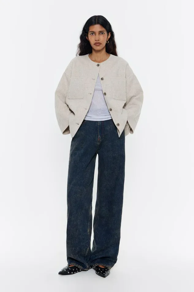 Ivory Doubleface Jacket Ivory Women Bimba Y Lola Jackets And Blazers