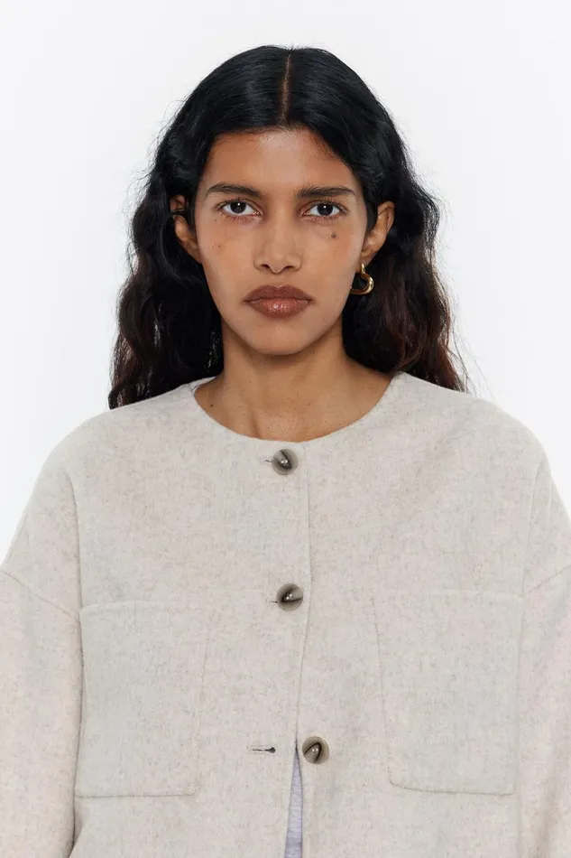 Ivory Doubleface Jacket Ivory Women Bimba Y Lola Jackets And Blazers Ivory Doubleface Jacket Ivory Women Bimba Y Lola Jackets And Blazers