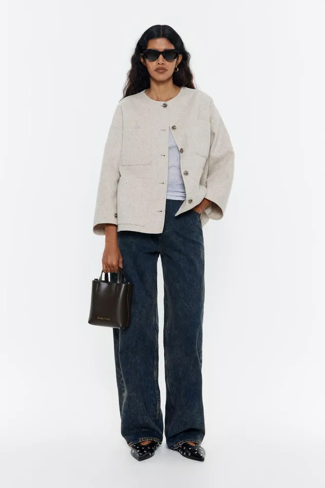 Ivory Doubleface Jacket Ivory Women Bimba Y Lola Jackets And Blazers Ivory Doubleface Jacket Ivory Women Bimba Y Lola Jackets And Blazers
