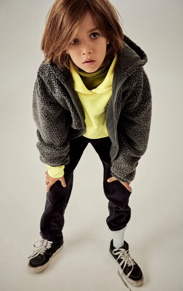 Jacket Hoktown Melange Charcoal Kids American Vintage Jackets and Coats Jacket Hoktown Melange Charcoal Kids American Vintage Jackets and Coats