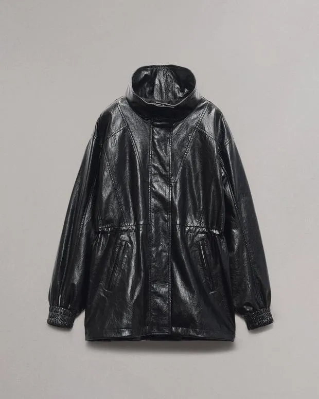 Jackets and Coats Women Rag and Bone Monica Faux Leather Jacket Black