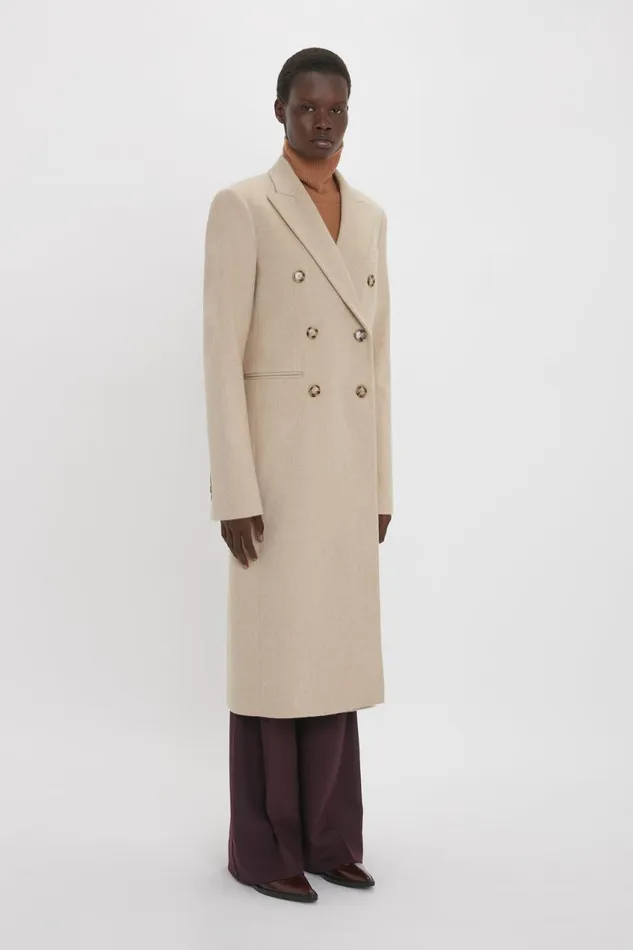 Jackets and Coats Women Victoria Beckham Tailored Slim Coat In Bone