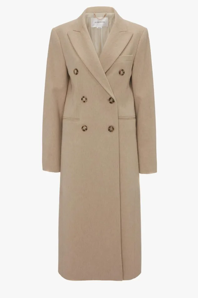 Jackets and Coats Women Victoria Beckham Tailored Slim Coat In Bone
