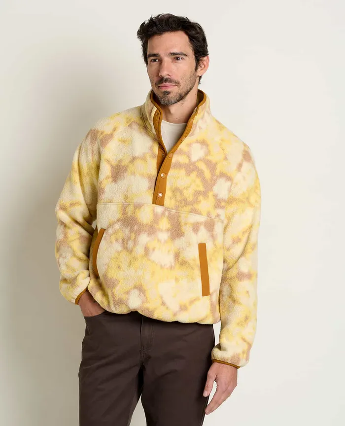 Jackets and Layers Men8217s Campo Fleece Pullover Barley Tie Dye Print ToadandCo Men8217s Jackets and Layers Men8217s Campo Fleece Pullover Barley Tie Dye Print ToadandCo Men8217s