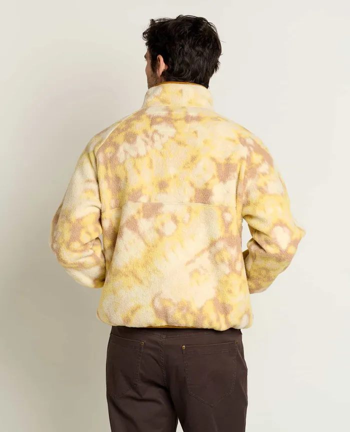 Jackets and Layers Men8217s Campo Fleece Pullover Barley Tie Dye Print ToadandCo Men8217s