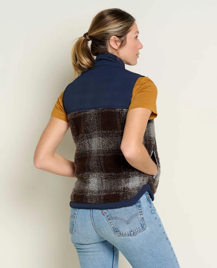 Jackets and Layers ToadandCo Women8217s Women8217s Sespe Sherpa Vest Light Ash