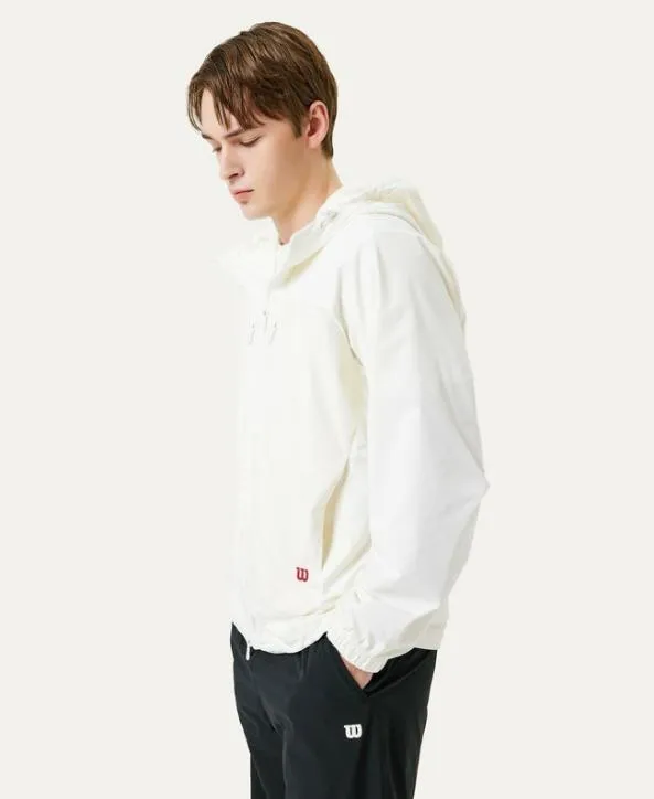 Jackets and Vests Men Wilson M Hooded FullZip Jacket Off White