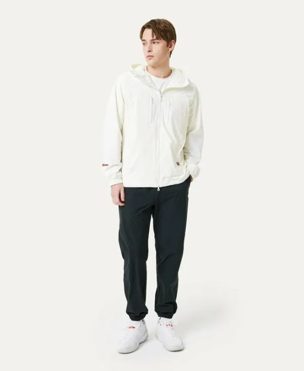 Jackets and Vests Men Wilson M Hooded FullZip Jacket Off White