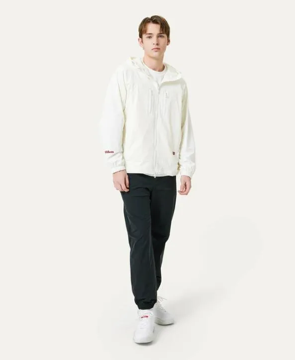 Jackets and Vests Men Wilson M Hooded FullZip Jacket Off White