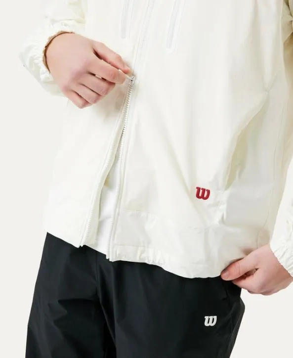 Jackets and Vests Men Wilson M Hooded FullZip Jacket Off White