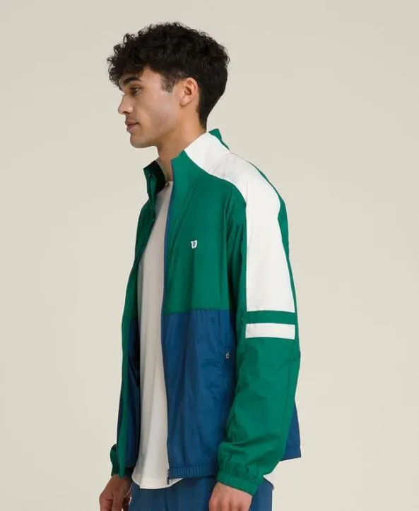 Jackets and Vests Men Wilson Serve Up Jacket Club Green