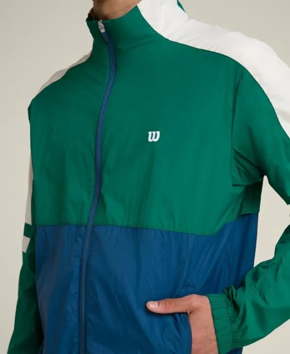 Jackets and Vests Men Wilson Serve Up Jacket Club Green