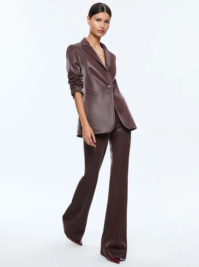 Jackets Coats Women Alice Olivia Breann Vegan Blazer Espresso
