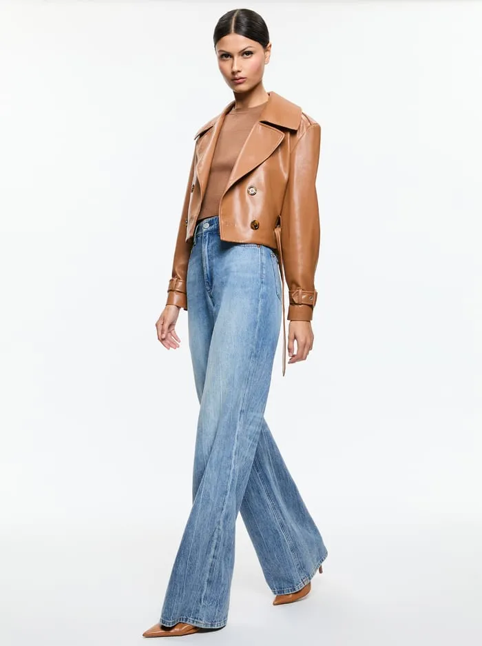 Jackets Coats Women Alice Olivia Keith Vegan Trench Camel