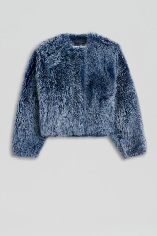 Jackets Women Scanlan Theodore TOSCANA COCOON JACKET Denim