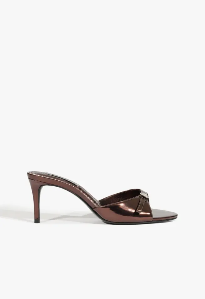 Jane Mule Sandal Dark Brown Women Schutz Shoes Mules