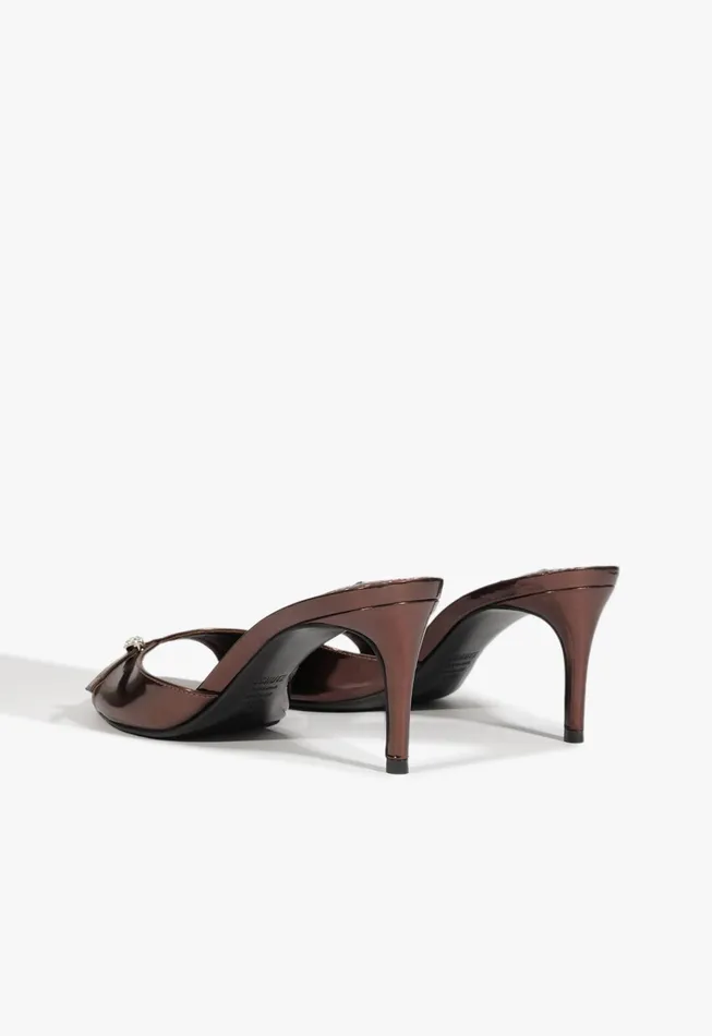 Jane Mule Sandal Dark Brown Women Schutz Shoes Mules