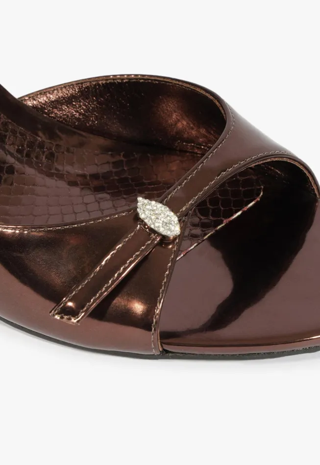 Jane Mule Sandal Dark Brown Women Schutz Shoes Mules