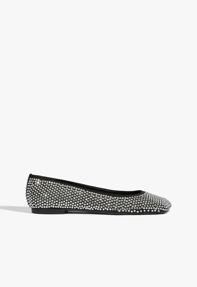 Jaycie Flat Black Women Schutz Shoes Ballerinas