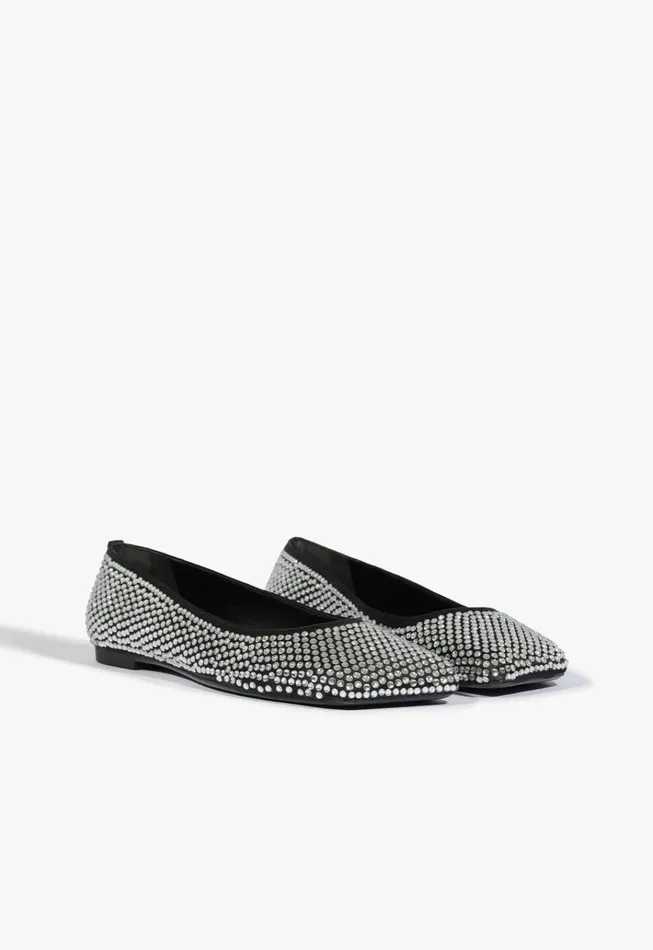 Jaycie Flat Black Women Schutz Shoes Ballerinas