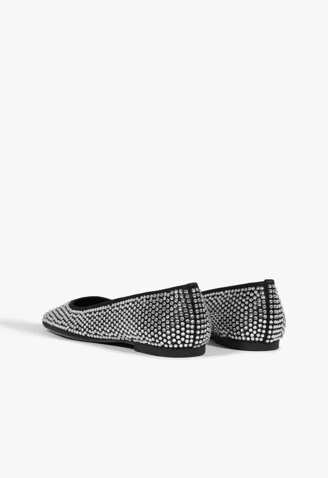Jaycie Flat Black Women Schutz Shoes Ballerinas