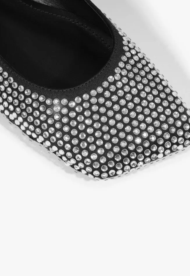 Jaycie Flat Black Women Schutz Shoes Ballerinas