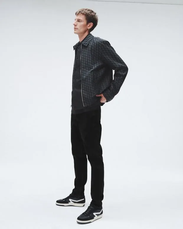 Jeans Men Rag and Bone Fit 2 Slim Fit Jean Authentic Stretch Denim Washed Black