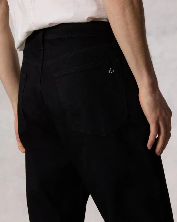 Jeans Men Rag and Bone Fit 4 Straight Fit Jean Authentic Stretch Denim Black