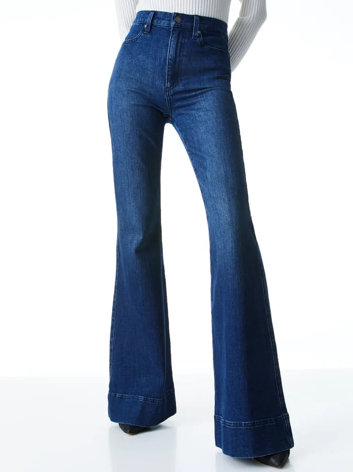 Jeans Women Alice Olivia Beautiful Bell Jean Love Train