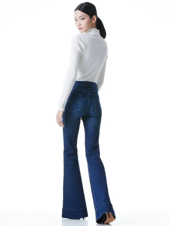 Jeans Women Alice Olivia Beautiful Bell Jean Love Train