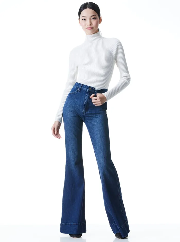 Jeans Women Alice Olivia Beautiful Bell Jean Love Train