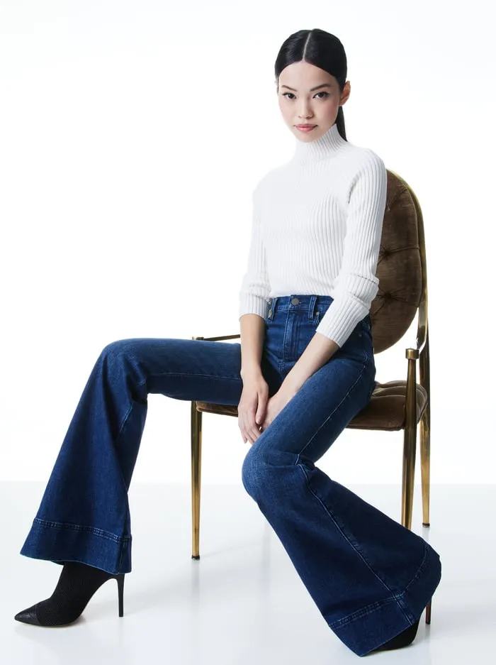 Jeans Women Alice Olivia Beautiful Bell Jean Love Train
